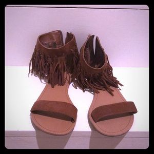 Charlotte Russe fringe festival sandals size 7